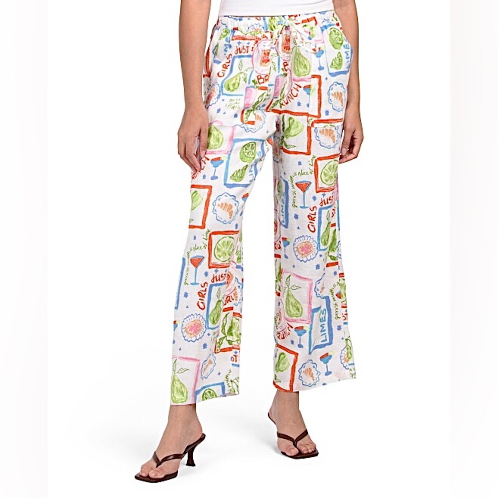Cynthia Rowley Wide Leg Linen Pants